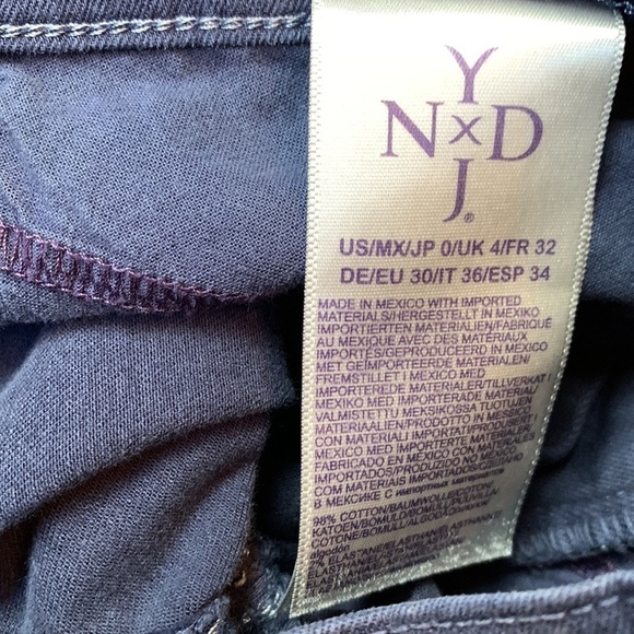 NYDJ Ariel Crop Navy Blue Capri Life Tuck Technology Jeans Pants sz 0 Stretch - Picture 6 of 8
